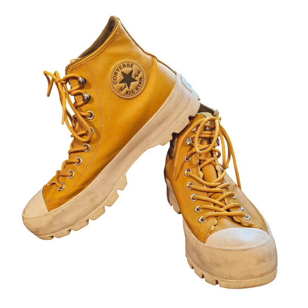 Converse‎ Chuck Taylor All Star Lugged Winter GORE-TEX Mustard Yellow Boots 9.5W